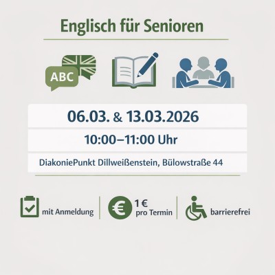 Englischkurs für Seniorinnen und Senioren in Dillweißenstein